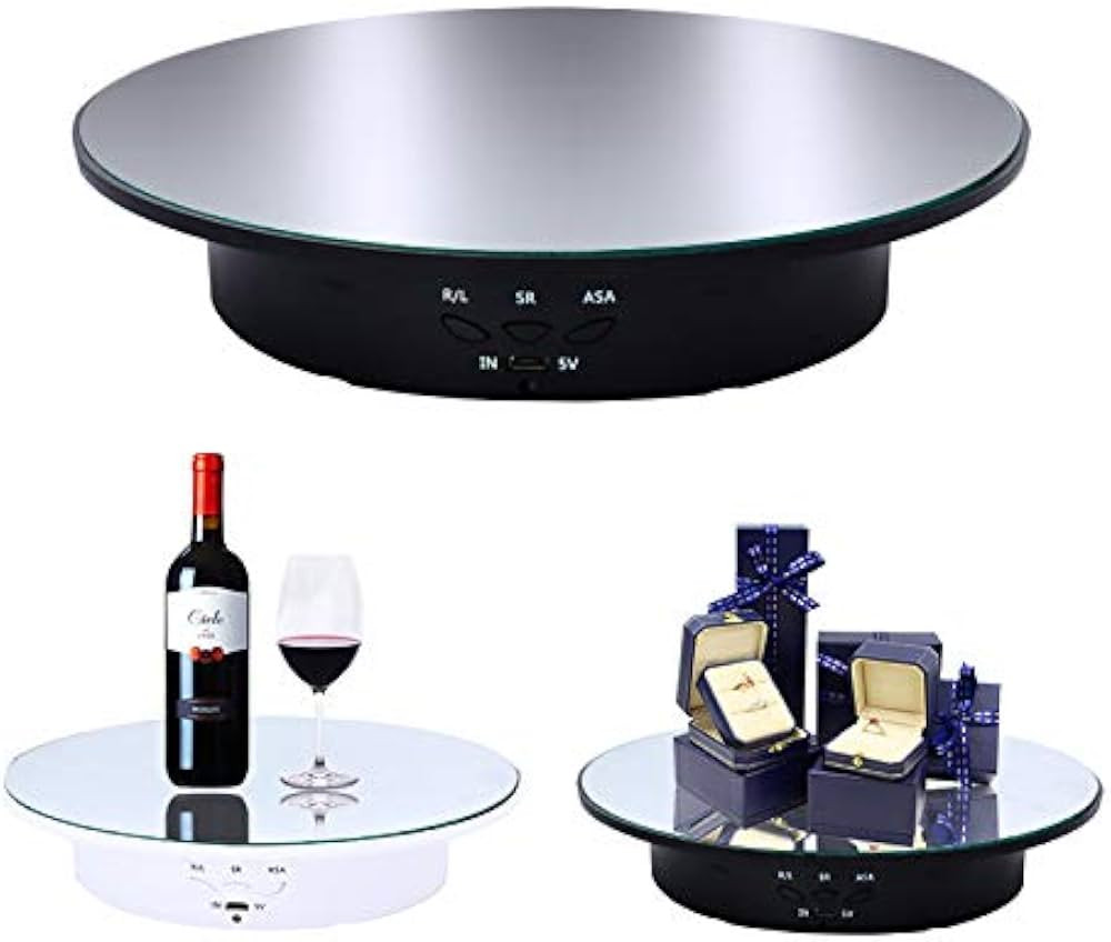 JAYEGT Motorized Rotating Display Stand, 7.87inch /17.6lbs Load, 360 Degree Electric Rotating Tur... | Amazon (US)