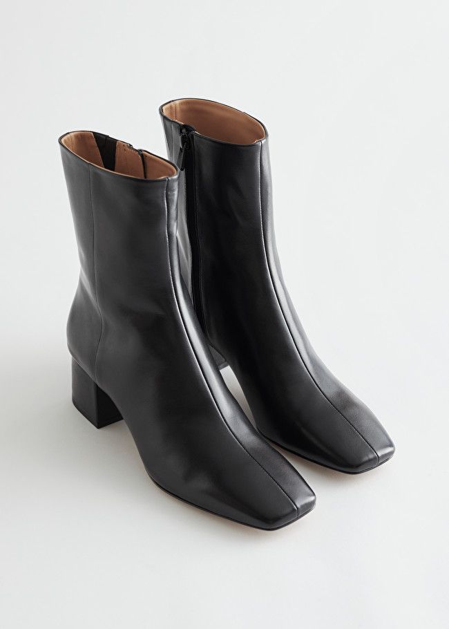 Block Heel Leather Boots | & Other Stories (EU + UK)
