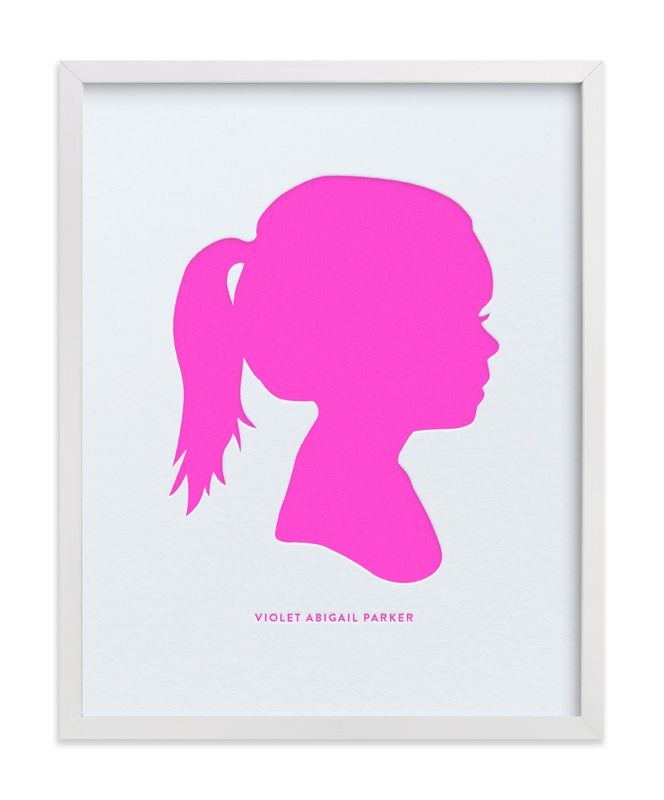 Custom Silhouette Letterpress Art | Minted