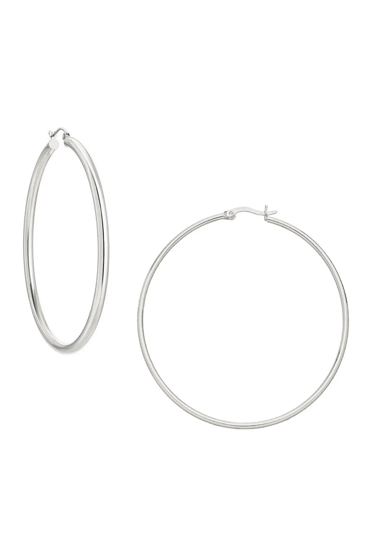 Savvy Cie | Sterling Silver 58mm Hoop Earrings | Nordstrom Rack | Nordstrom Rack