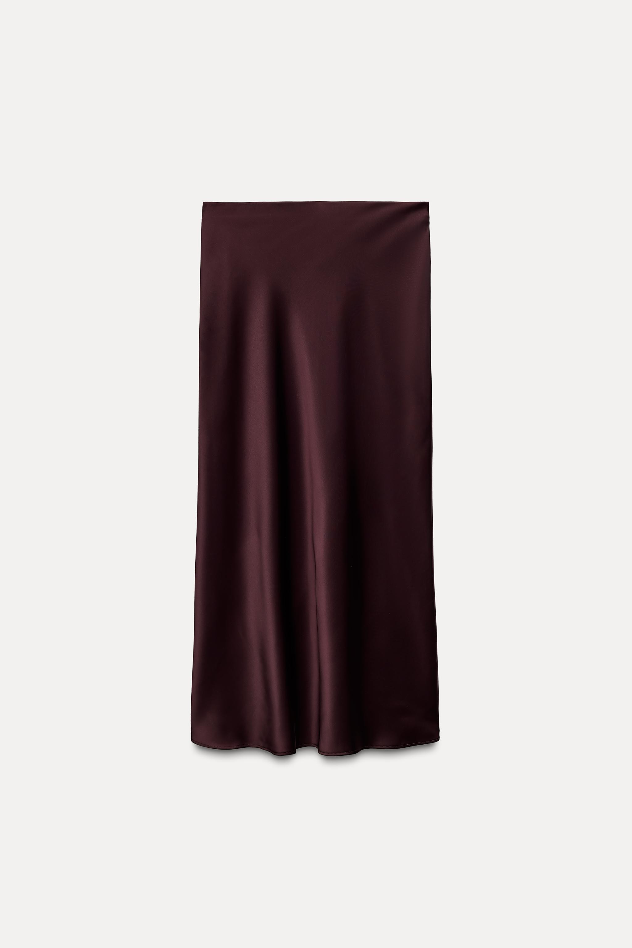 SATIN MIDI SKIRT | Zara UK