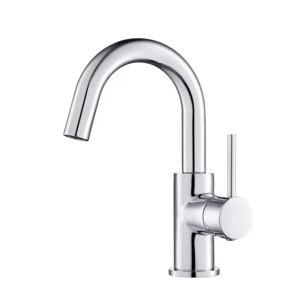 Circular Single-Hole Single-handle Bathroom Faucet | Wayfair North America