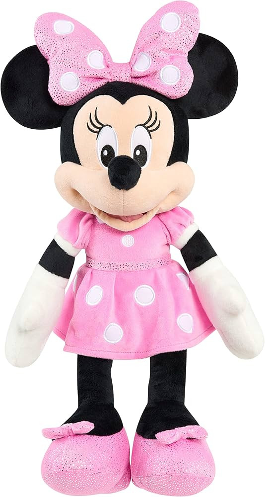 Disney Junior Mickey Mouse Large 19-inch Plush Minnie Mouse, Officially Licensed Kids Toys for Ag... | Amazon (US)