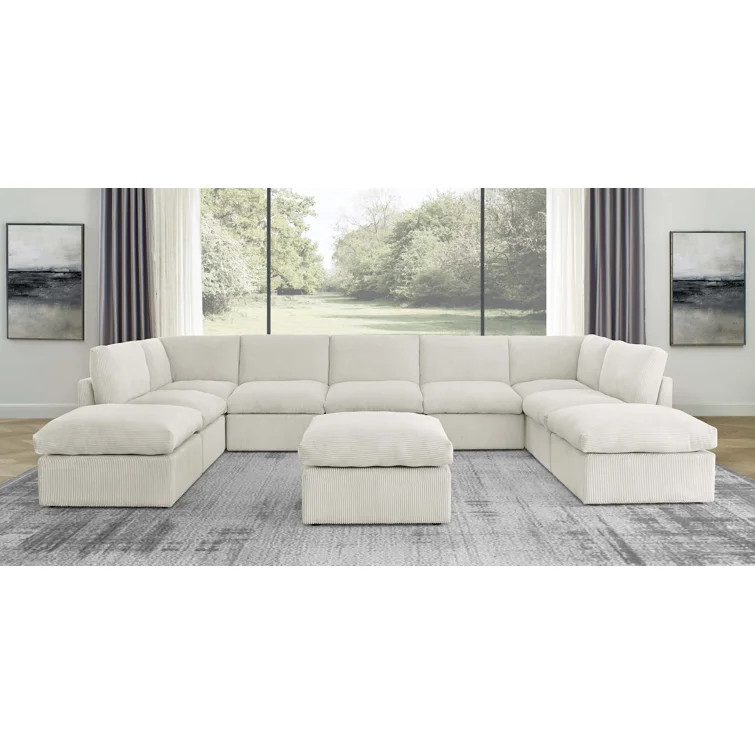 Arfsten 10 - Piece Corduroy Sectional | Wayfair North America
