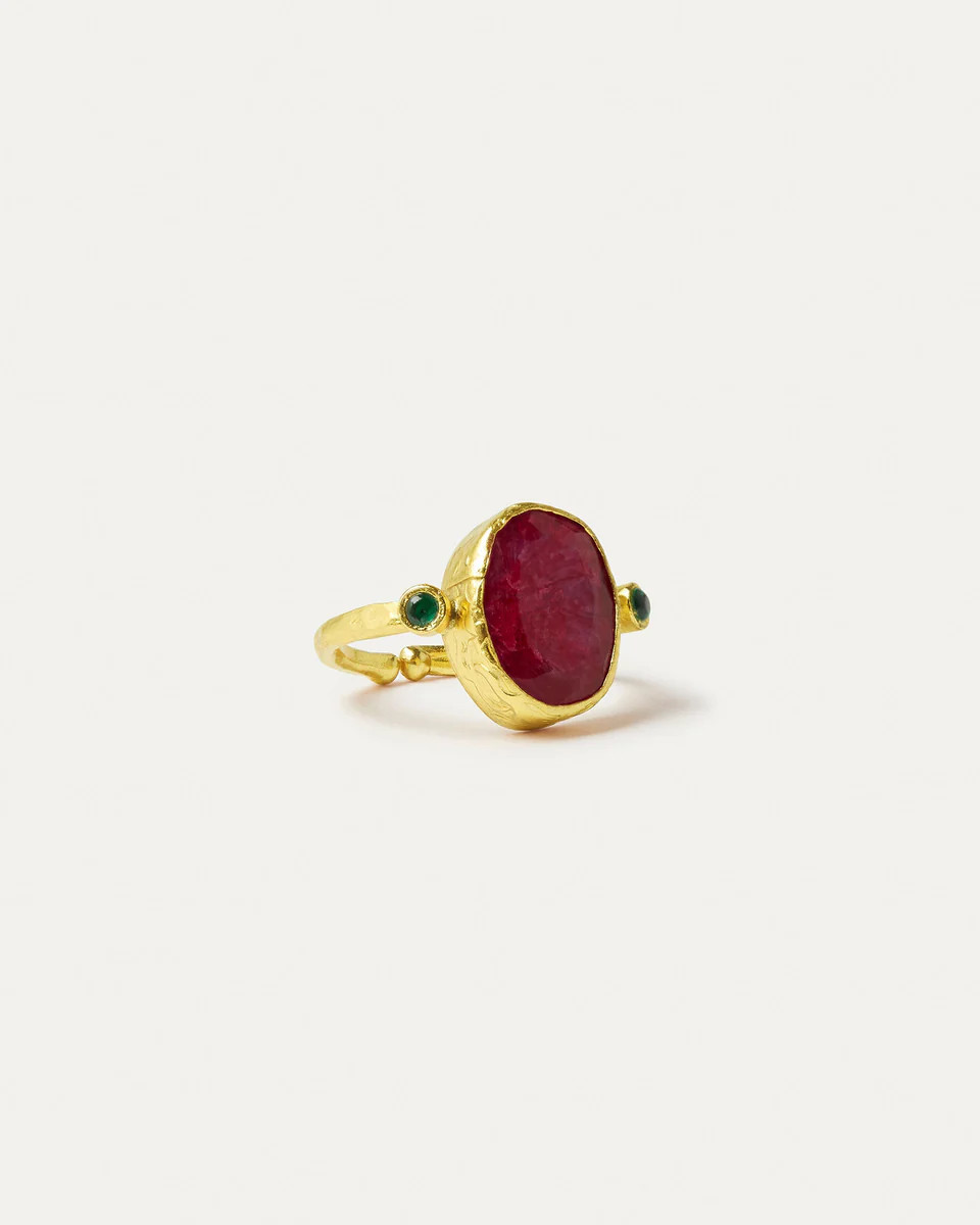 Lucia Ruby Cocktail Ring | Ottoman Hands