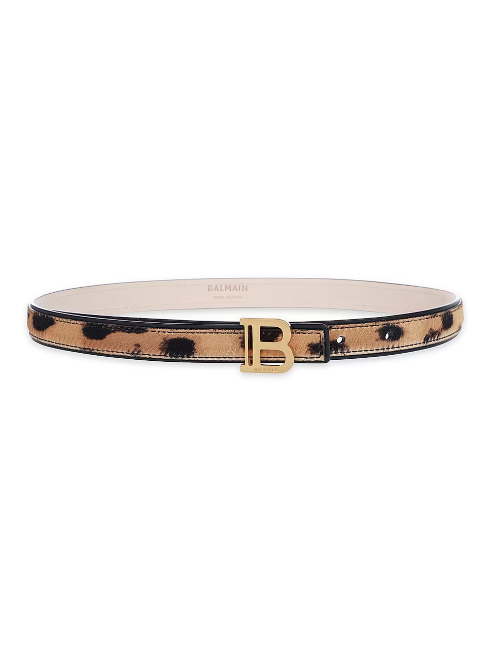 Leopard-Print Calf Hair Belt | Saks Fifth Avenue