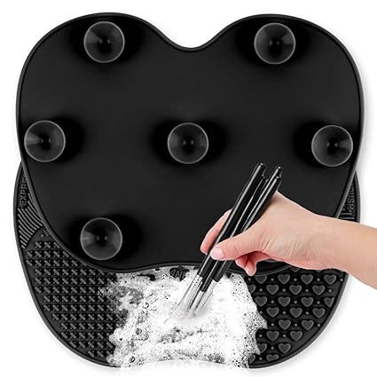 Ranphykx Silicon Makeup Brush Cleaning Mat Makeup Brush Cleaner Pad Cosmetic Brush Cleaning Mat P... | Amazon (US)