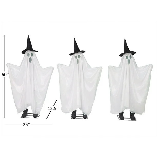 Member's Mark Pre-Lit Animated Ghosts, Set of 3 | Sam's Club