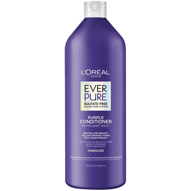 L'Oreal Paris EverPure Sulfate Free Purple Conditioner for Colored Hair, 33.8 fl. oz. | Walmart (US)