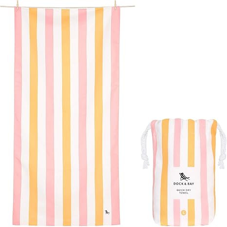 Dock & Bay Beach Towel - for Travel, Swimming, Camping, Holiday - Super Absorbent, Quick Dry, San... | Amazon (US)