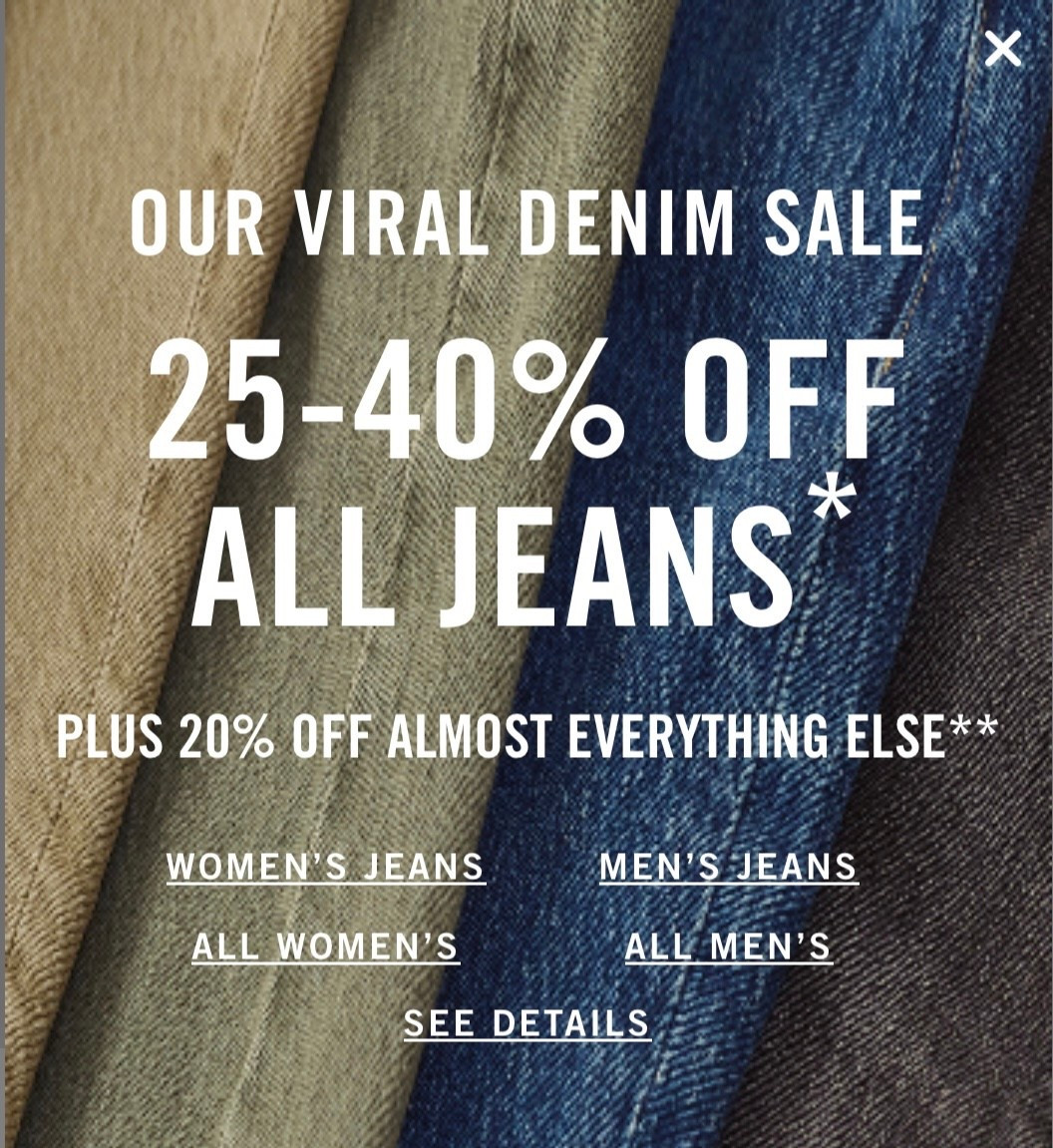 ABERCROMBIE JEANS ON SALE 

#LTKootd #LTKSaleAlert #LTKgrwm