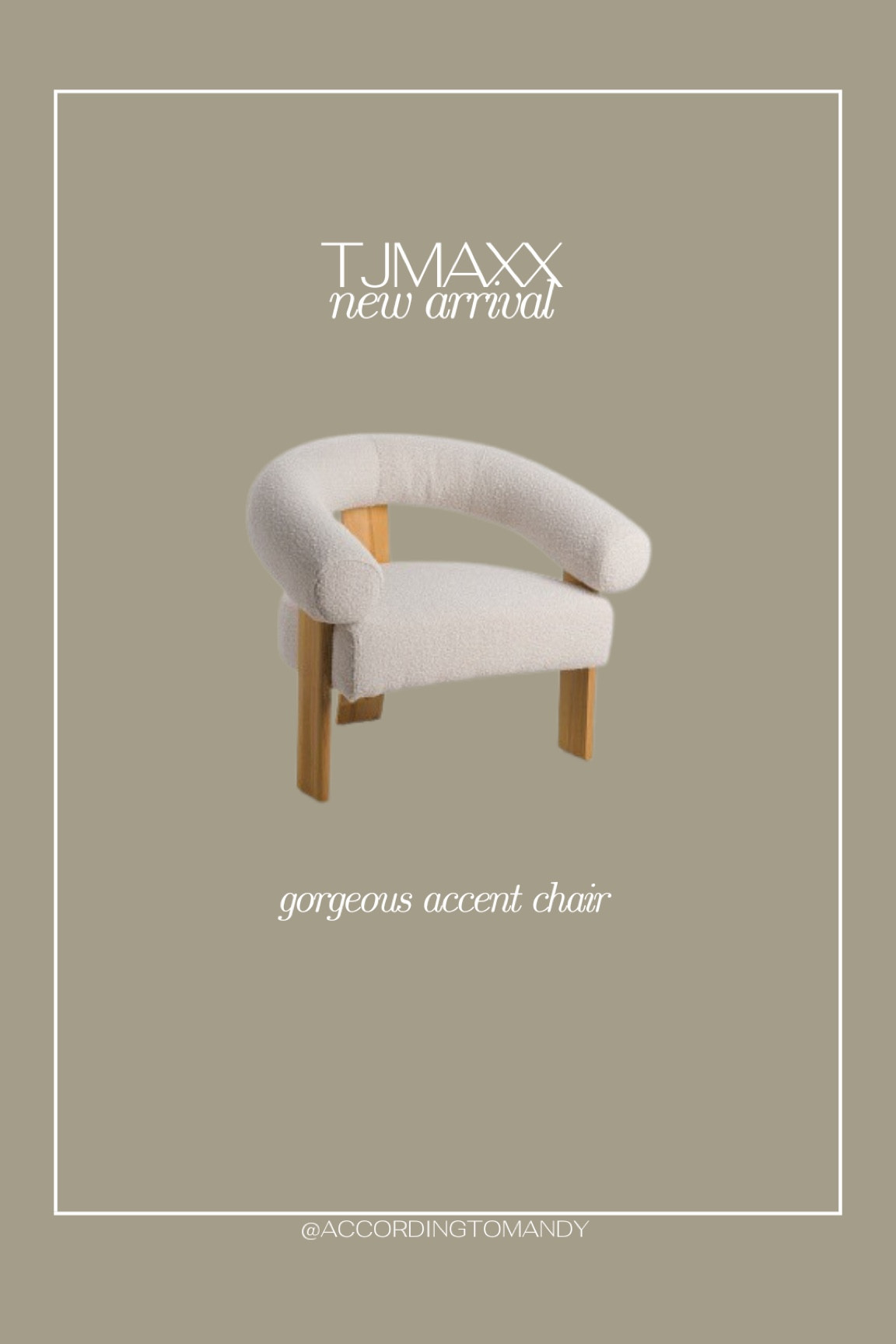 Tj maxx new arrival - accent chair! 

#LTKhome