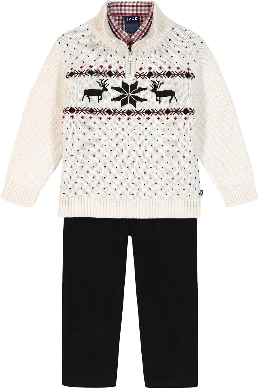 IZOD Boys' 3-piece Sweater, Dress Shirt, and Pants Set | Amazon (US)