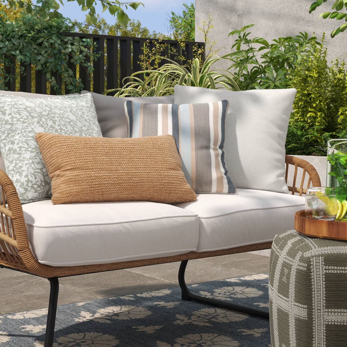 Textural Knit Outdoor Throw Pillow - Threshold™ | Target