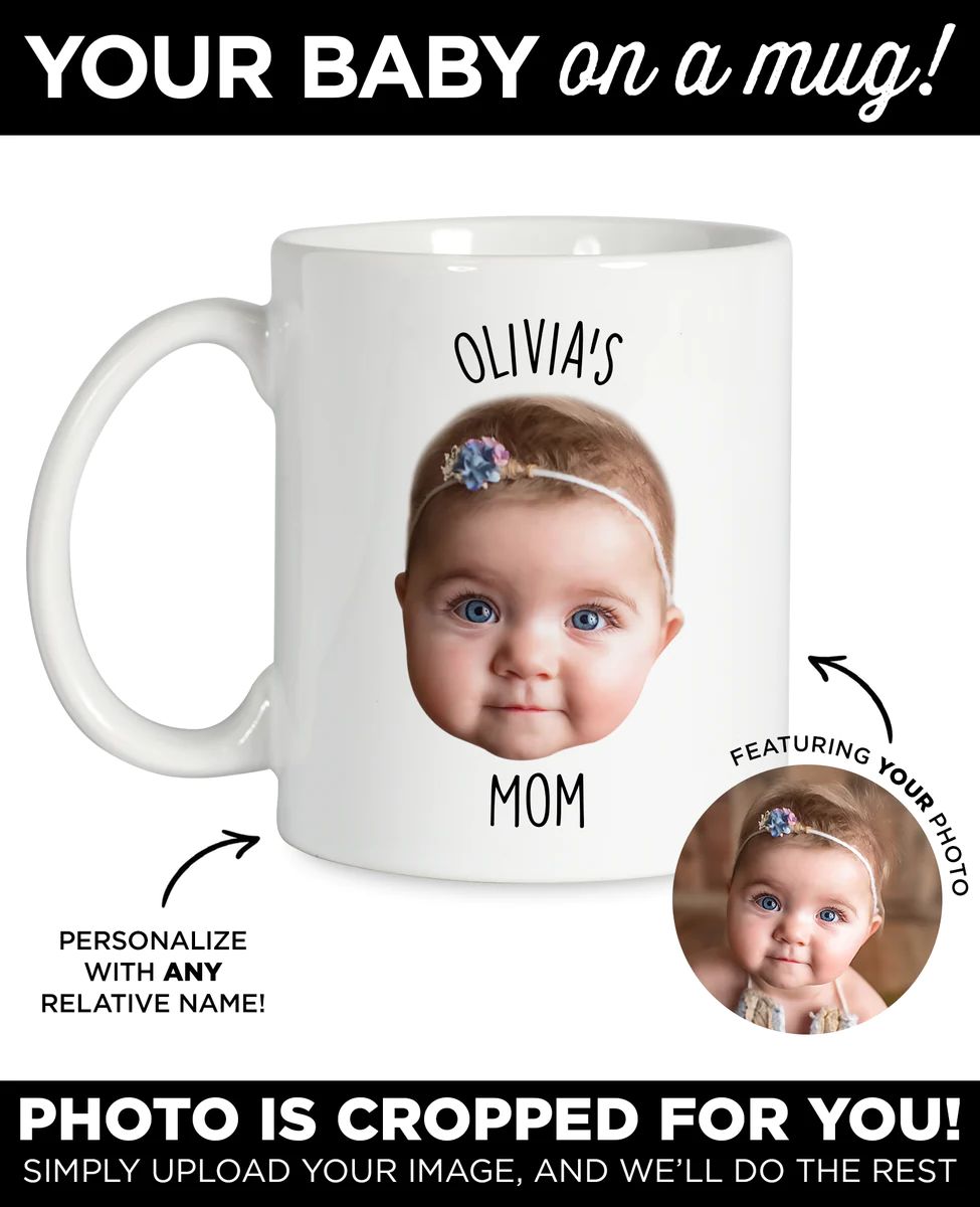 Arrives After Christmas - Personalized Baby Mug | Type League Press