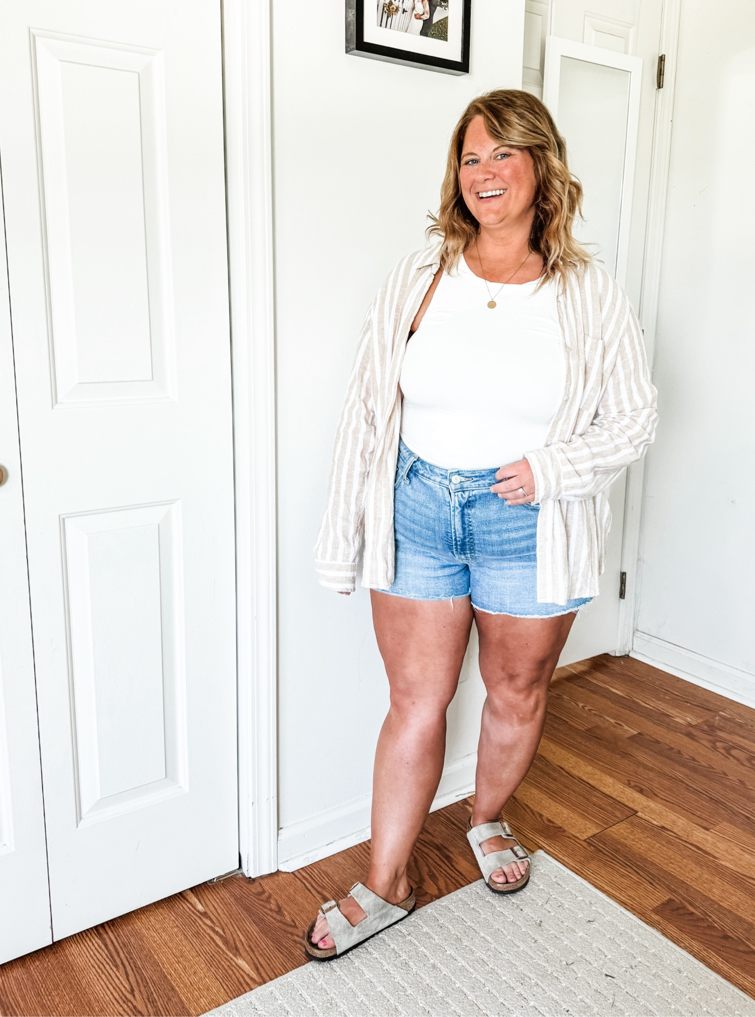 I love a linen button down and denim shorts for Fall!

#LTKMidsize #LTKFindsUnder50 #LTKSeasonal