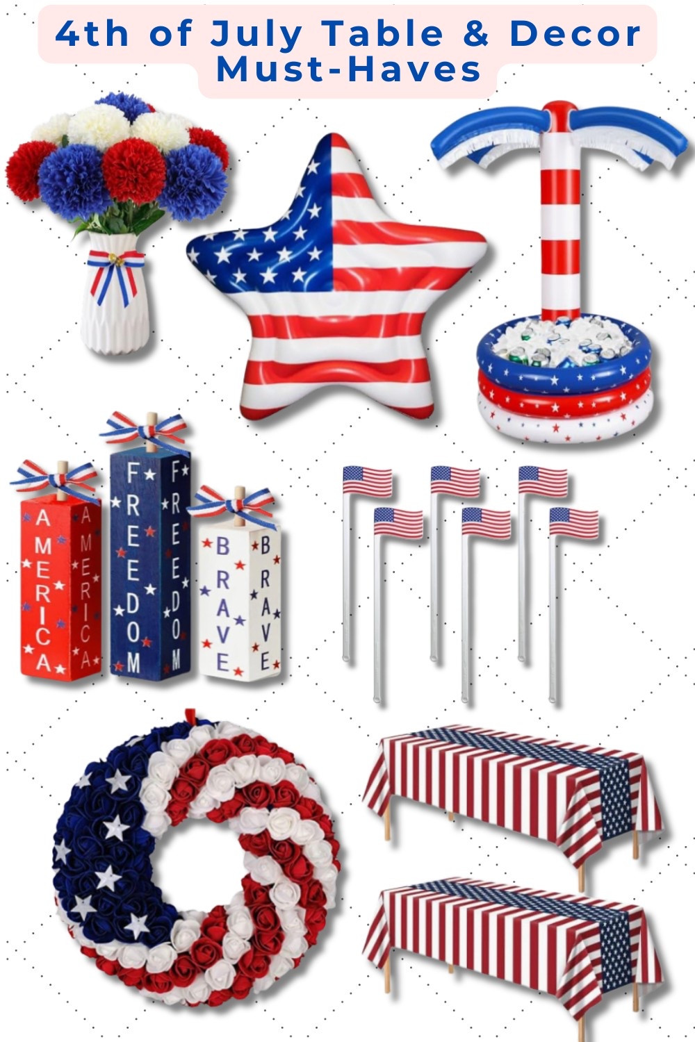 4th of July table & decor must-haves 🇺🇸✨ - festive finds to style your backyard BBQ, pool party, or summer gathering. From table settings to patriotic decor — these picks make hosting easy & fun!

#4thOfJulyDecor #FourthOfJuly #SummerEntertaining #OutdoorEntertaining #BackyardBBQ #LTKHome #LTKHoliday #LTKSummer #LTKBackyard #AmazonFinds #PatrioticDecor #HomeFindsByChristina #PartyDecorIdeas

#LTKHome #LTKParties #LTKSummerEdit