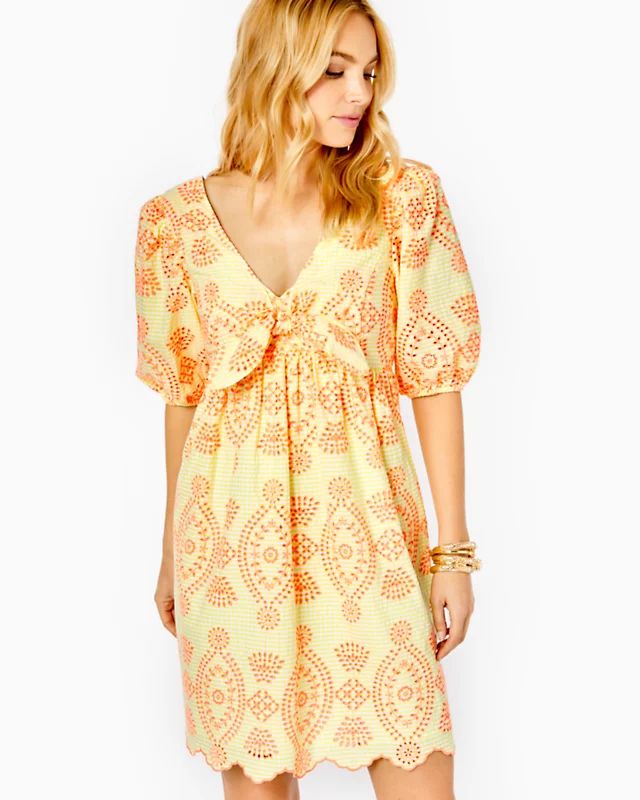 Sarafina Eyelet Babydoll Dress | Lilly Pulitzer