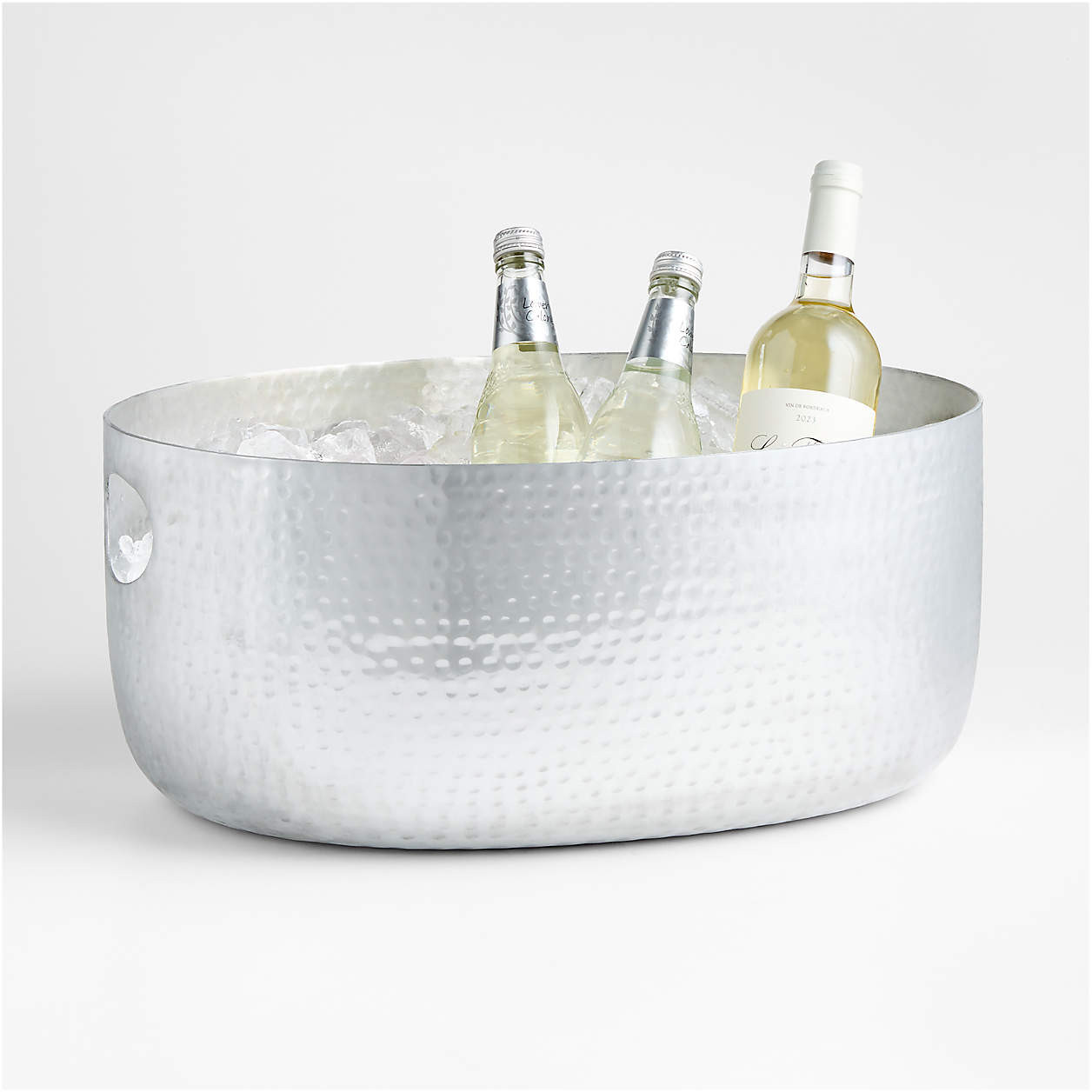 Bash Silver Beverage Tub + Reviews | Crate & Barrel | Crate & Barrel