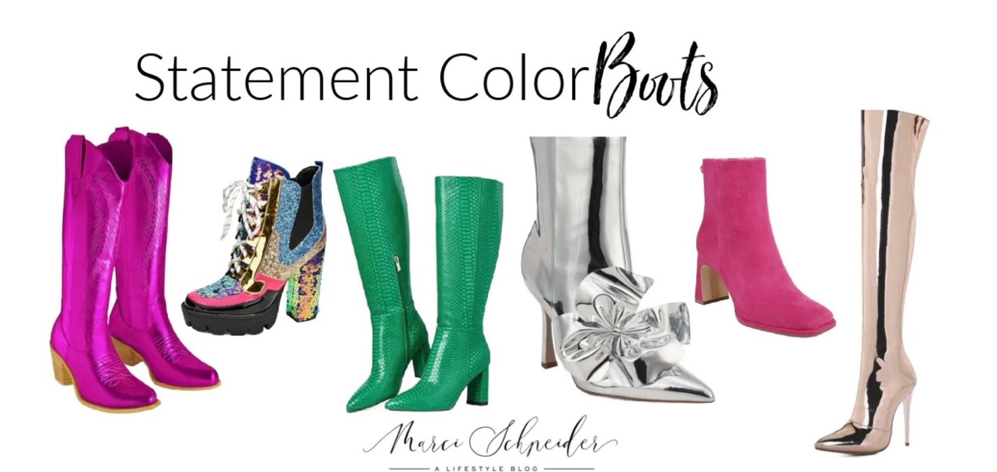 Boot trends- statement colors!

#LTKSeasonal #LTKstyletip #LTKshoecrush