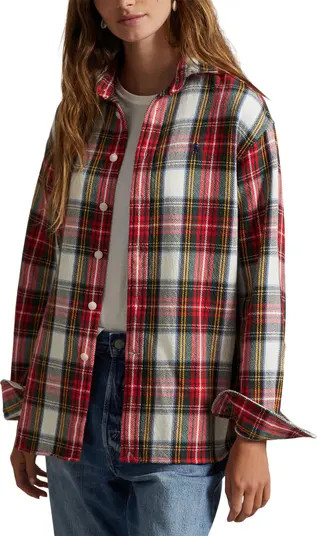 Plaid Relaxed Fit Cotton Button-Up Shirt | Nordstrom