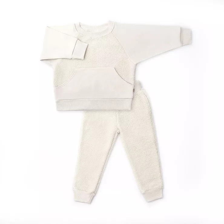 goumikids faux shearling organic cotton two-piece sweatsuit | Target