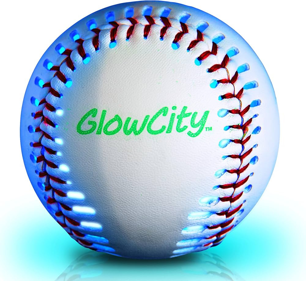 GlowCity Premium Leather LED Rechargeable Light-Up Baseball - Illuminate The Game - Nighttime Fun... | Amazon (US)