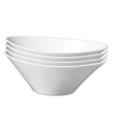 Fortessa® Accentz 8-Inch Oval Dipping Bowls in White (Set of 4) | Bed Bath & Beyond
