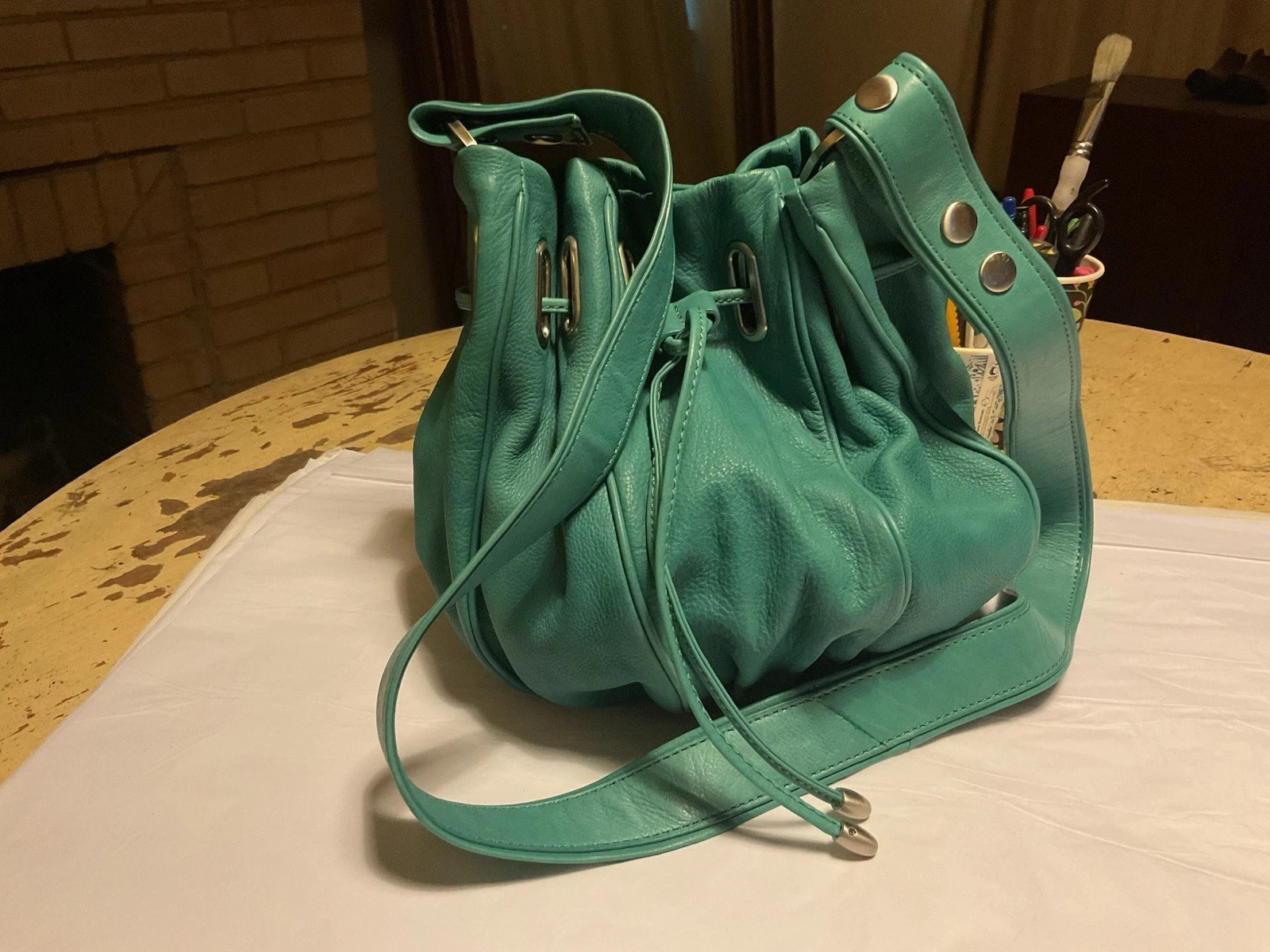 a MIMCO leather cocoon crossbody bag | eBay AU