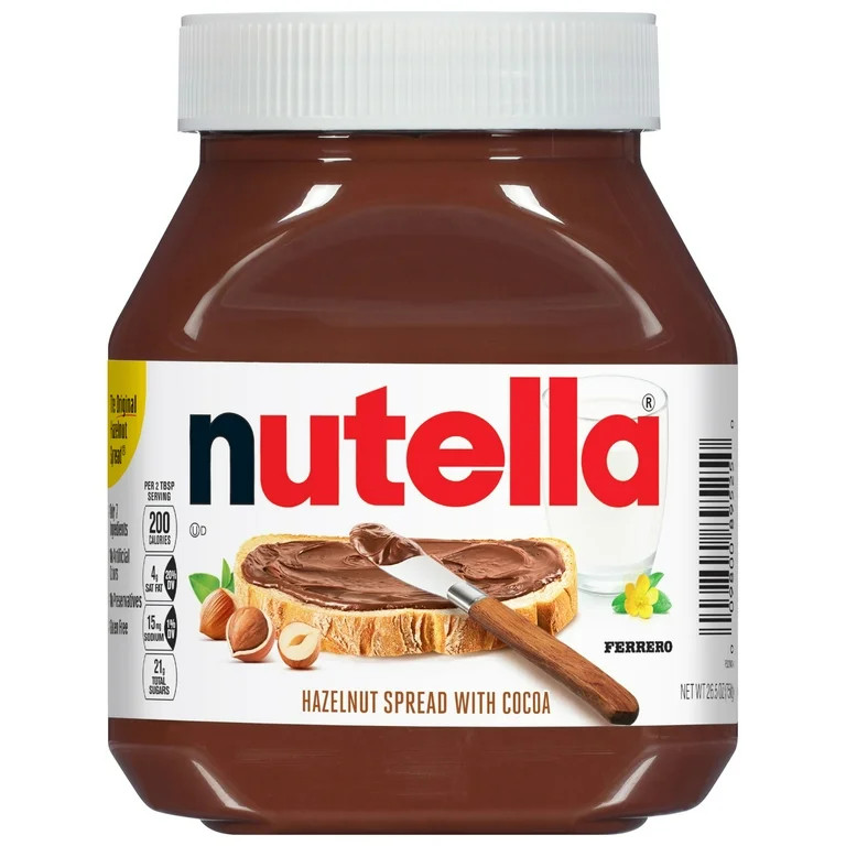 Nutella Hazelnut Spread with Cocoa for Breakfast, 26.5 oz Jar | Walmart (US)