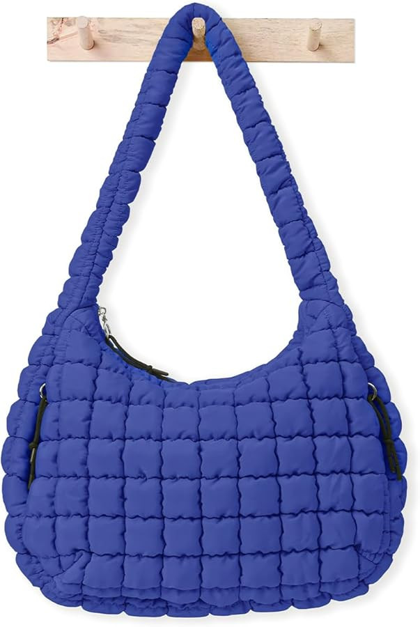 Womens' Lightweight Quilted Carryall GYM Tote Bag Puffer Crossbody Bag Soft Puffy Boho Handbags B... | Amazon (US)