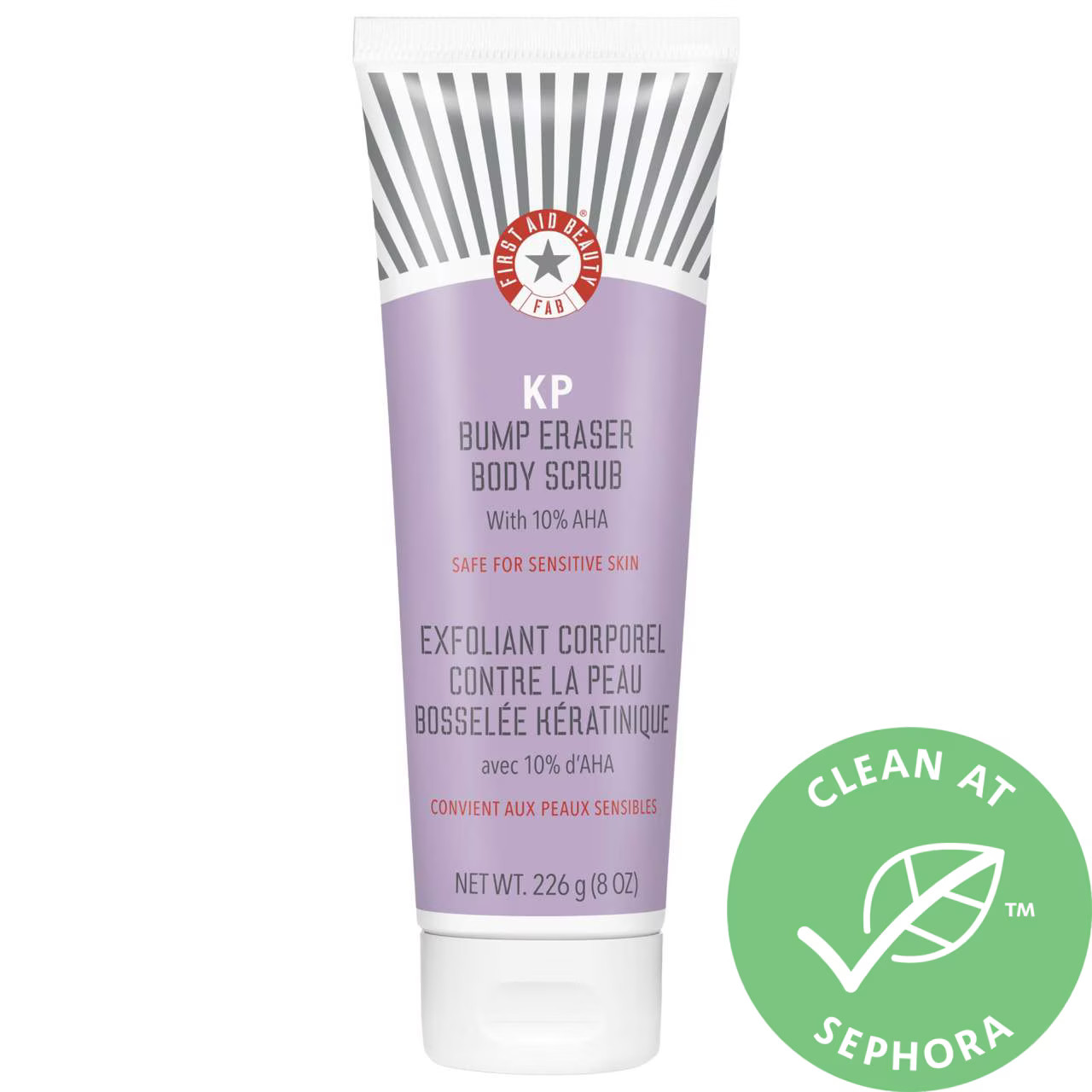 First Aid Beauty KP Bump Eraser Body Scrub with 10% AHA 8 oz/ 226 g | Sephora (US)