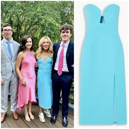 Sutton Stracke’s Turquoise Strapless Dress 📸 = @suttonstracke 
