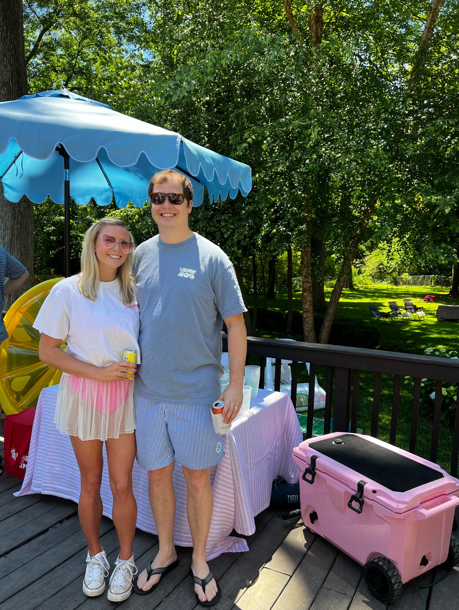 Perfect party on our patio 🩷

#LTKSwim #LTKStyleTip #LTKParties