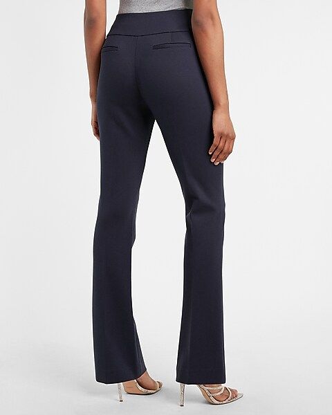 Columnist High Waisted Knit Bootcut Pant | Express