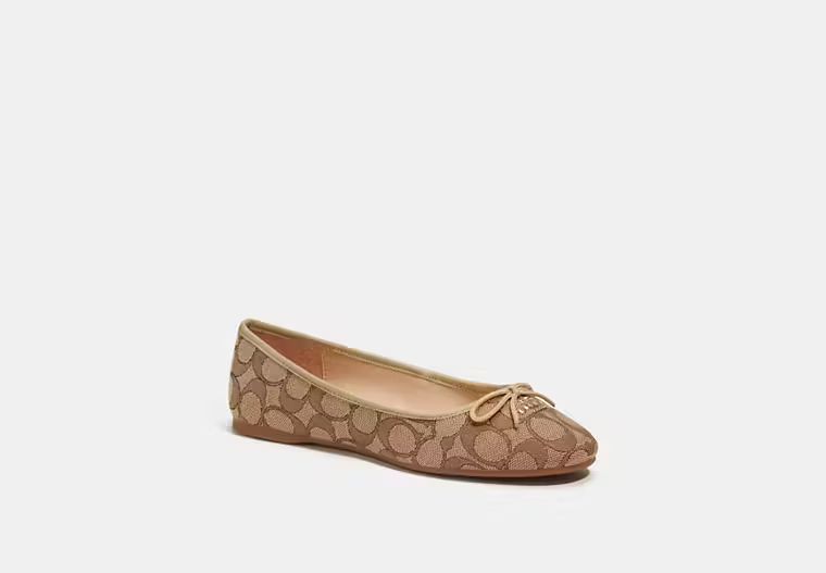 Alina Ballet In Signature Jacquard | Coach Outlet