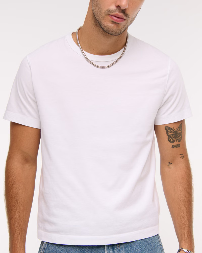 Classic Polished Cropped Tee | Abercrombie & Fitch (US)