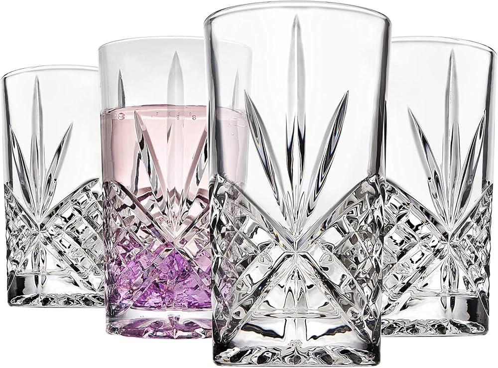 Godinger Tall Highball Glasses, Shatterproof and Reusable Acrylic - Dublin Collection, Set of 4 | Amazon (US)