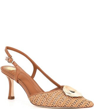 Antonio Melani x Style by Simkins Lisa Raffia Ornamented Slingback Pumps | Dillard's | Dillard's