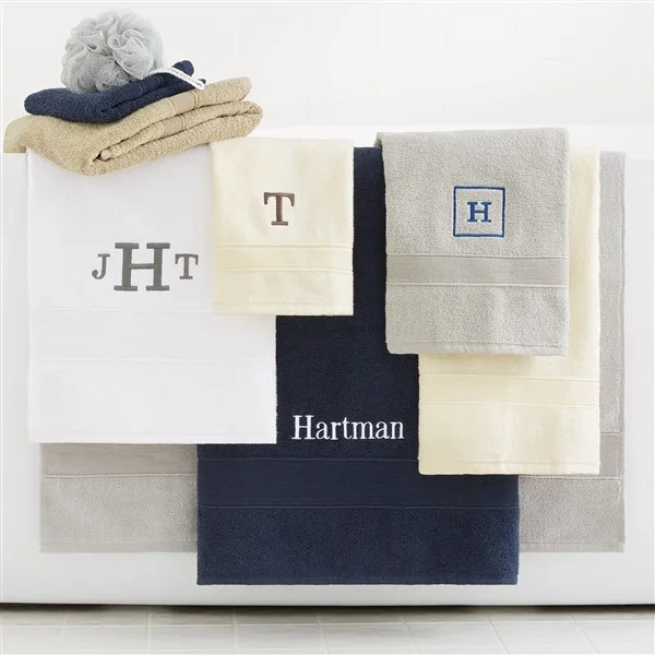 Embroidered Luxury Cotton Hand Towel | Personalization Mall