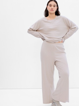 Cozy Ribbed Straight Leg Pants | Gap Factory