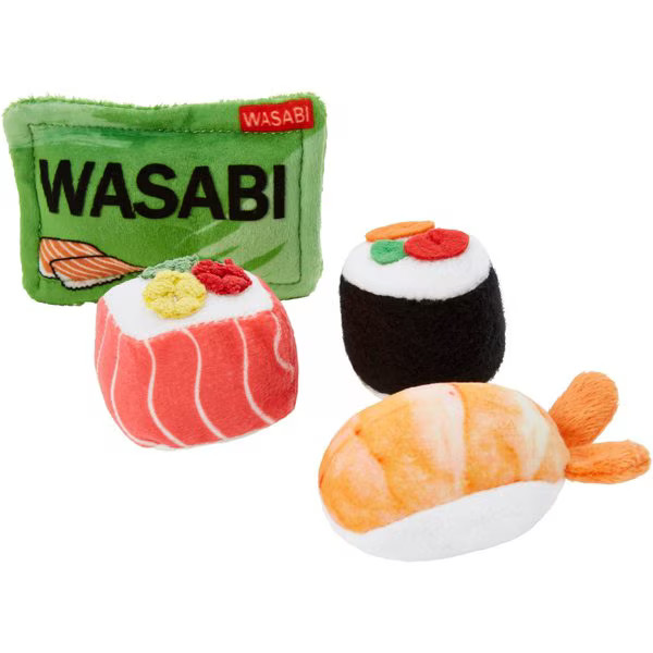 FRISCO Sushi Plush Cat Toy with Catnip, 4 count - Chewy.com | Chewy.com