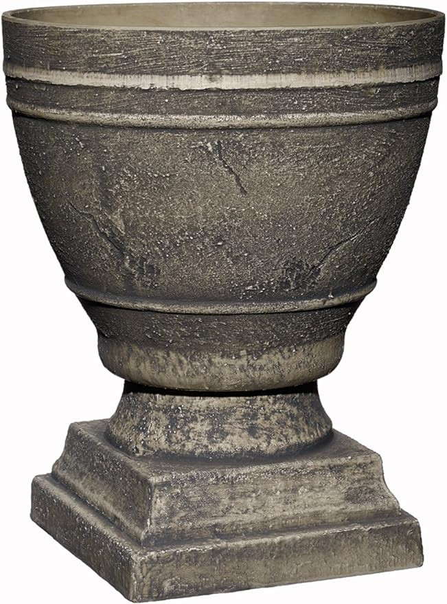Spartan Urn, Cast Concrete, 14.75" Height X 12" Diameter | Amazon (US)