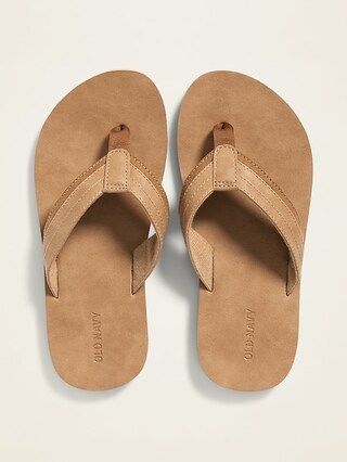 Faux-Leather Flip-Flops for Boys | Old Navy (US)