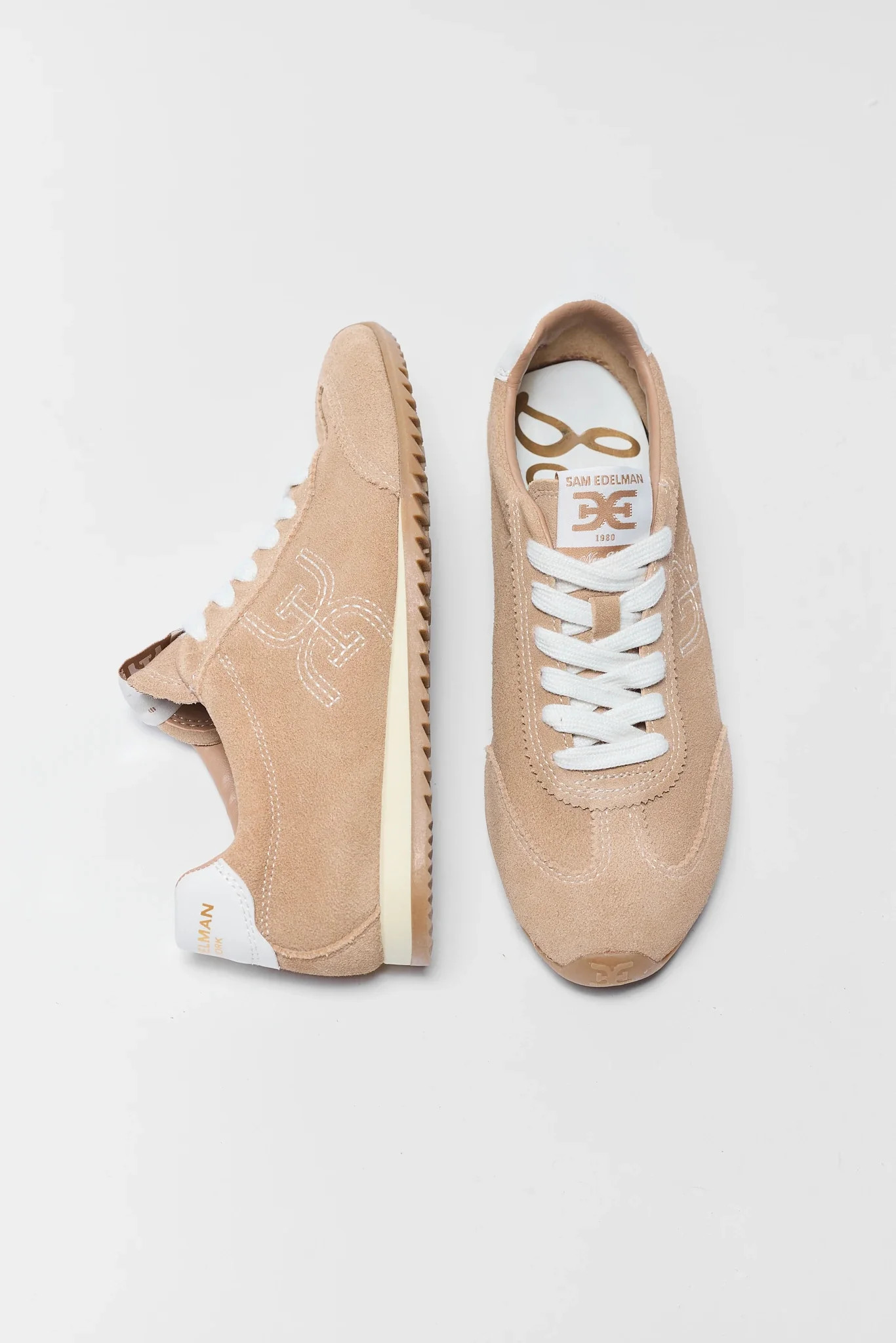 Isella Tan Suede Sneaker by Sam Edelman | Avara