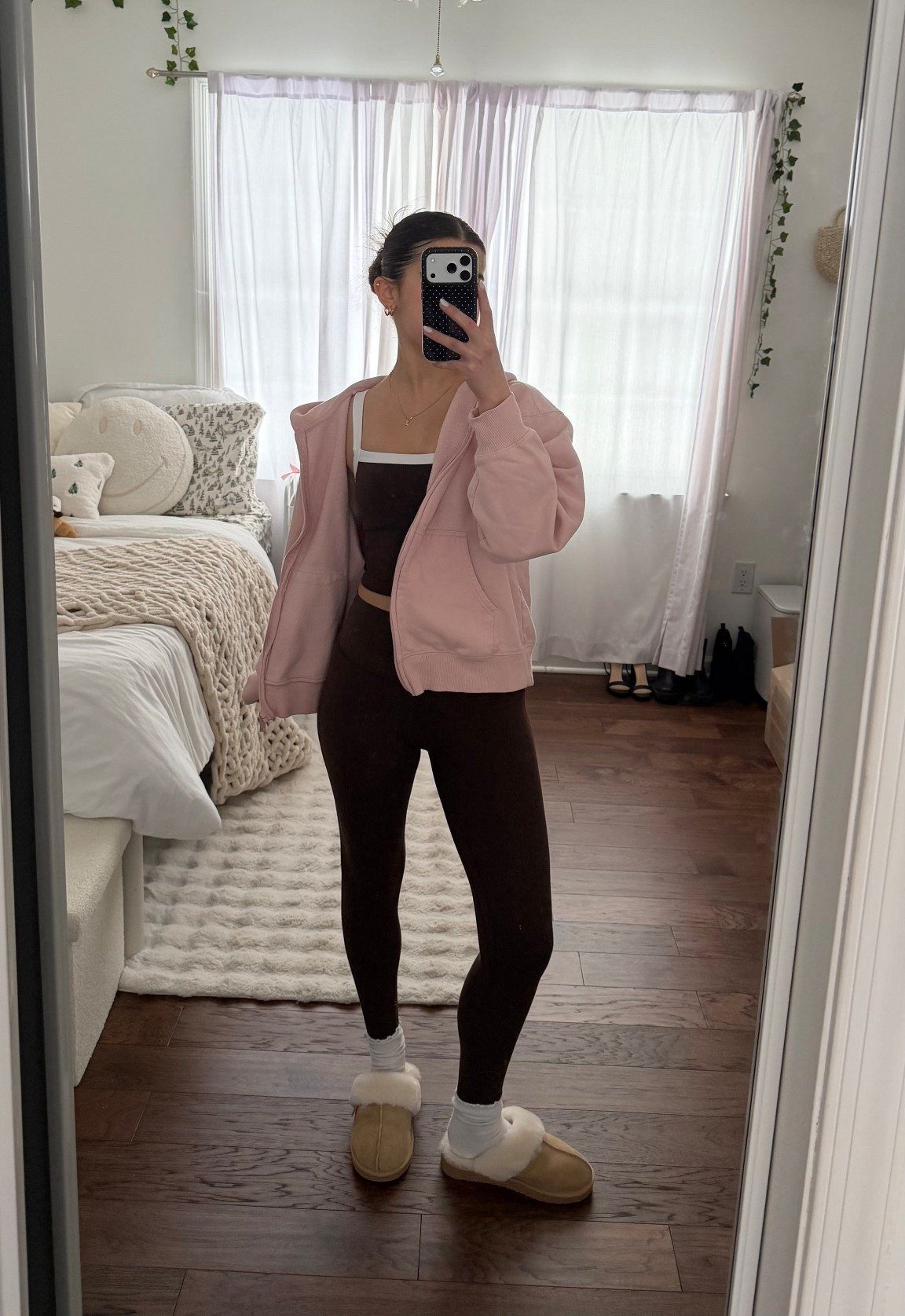 chocolate brown workout set 🤎👟 #matchingset #brownworkoutset 