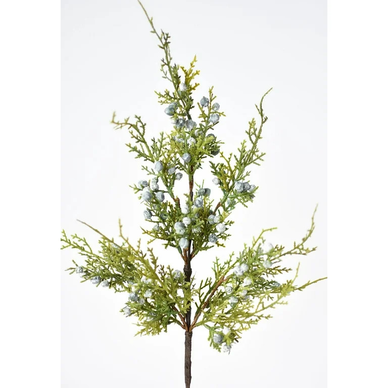 18" Faux Juniper Berry Greenery Stem | Walmart (US)