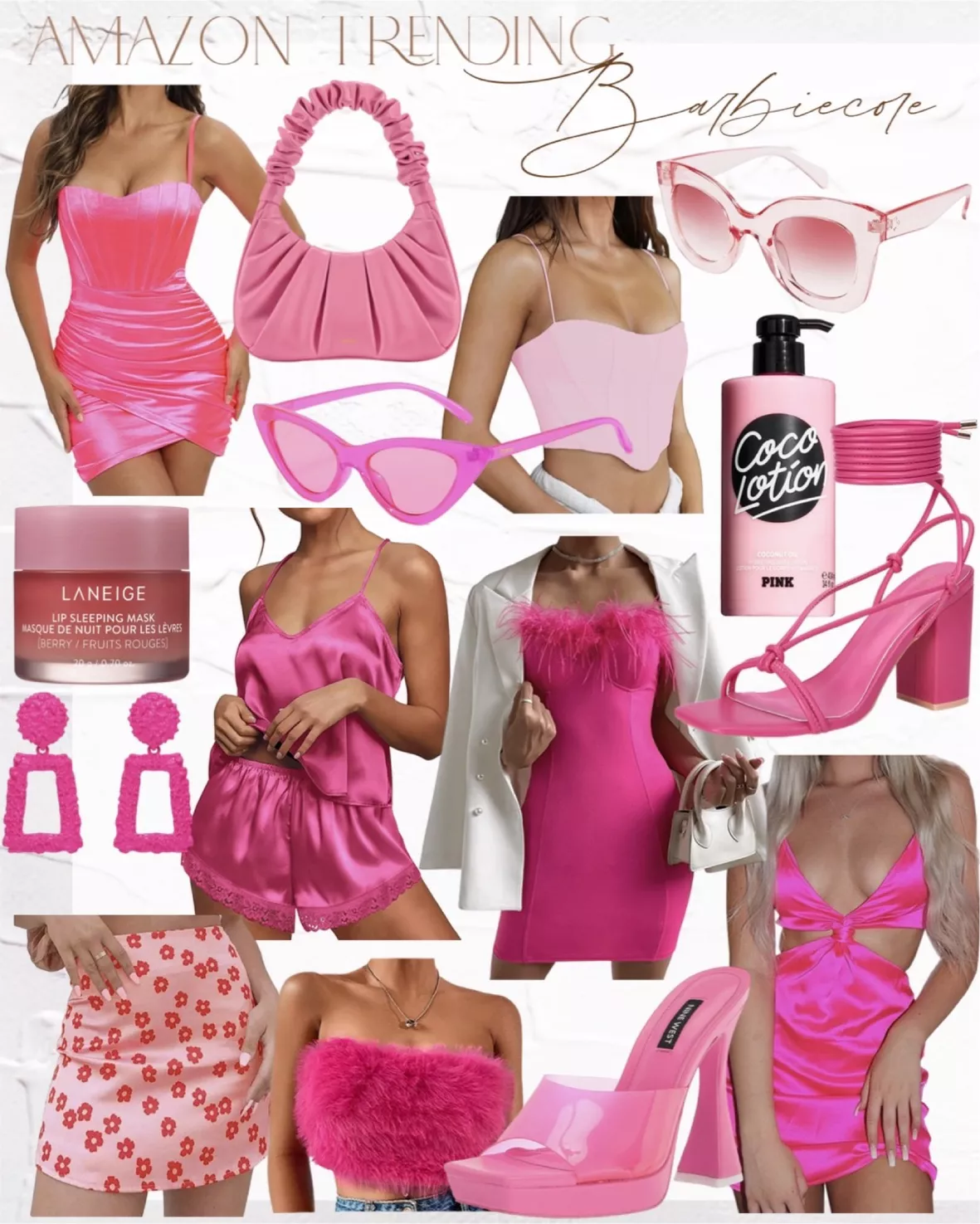 Flirty Inspiration Hot Pink Linen Strapless Bustier Bodysuit