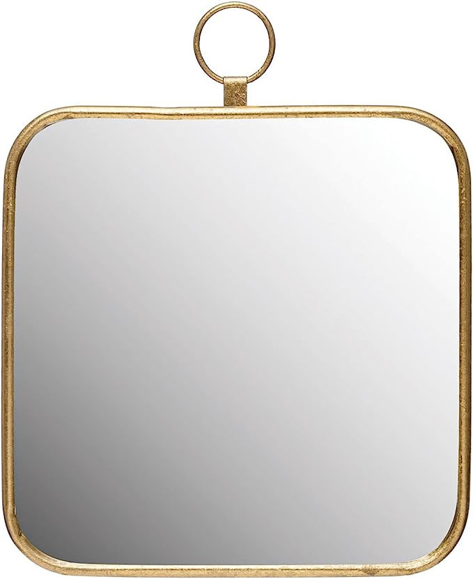 Creative Co-Op Metal Framed, Gold Finish Wall Mirror, 16" L x 1" W x 20" H | Amazon (US)