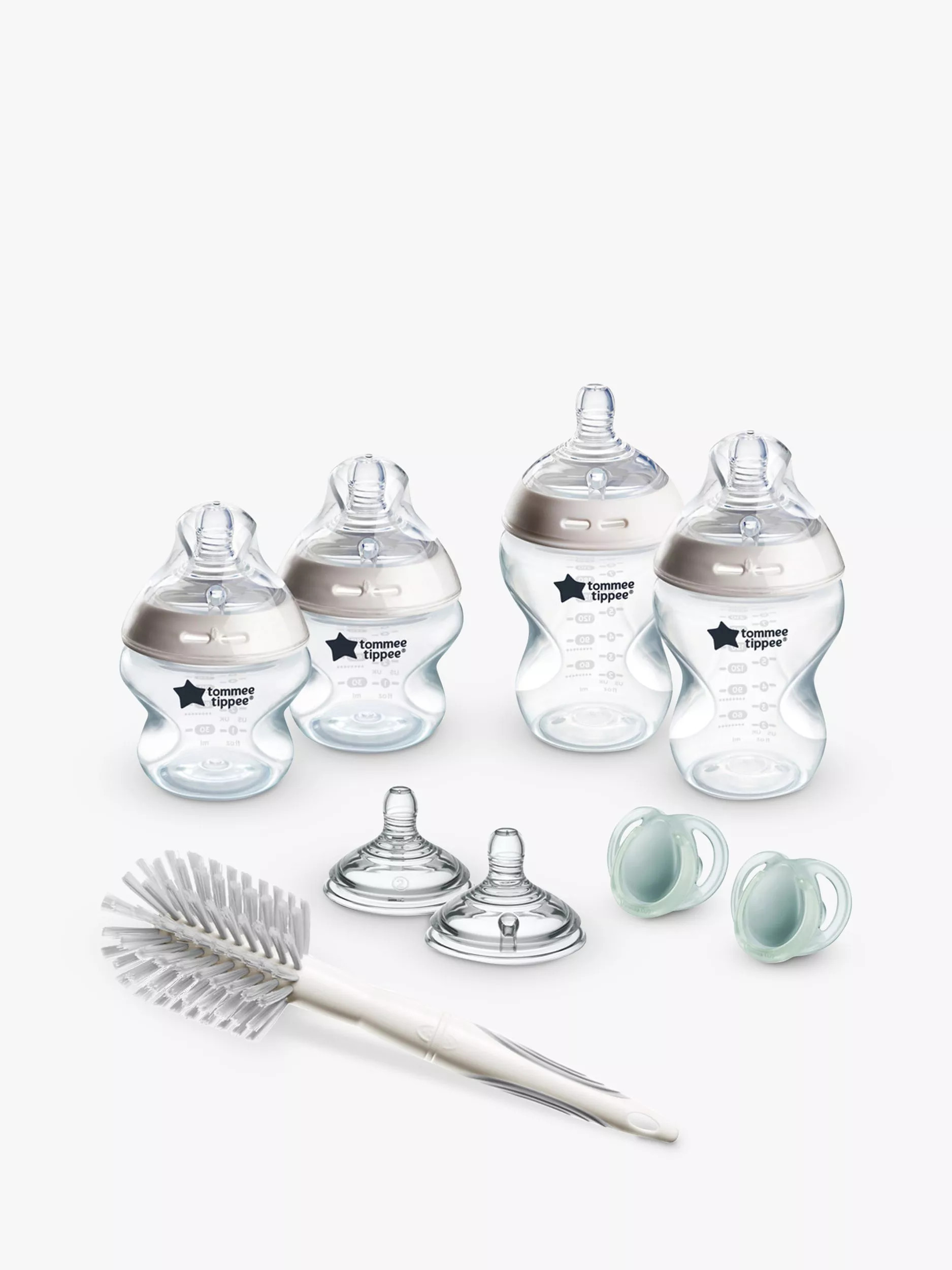 Tommee Tippee Natural Start Baby Bottle Newborn Starter Kit, Muted | John Lewis (UK)